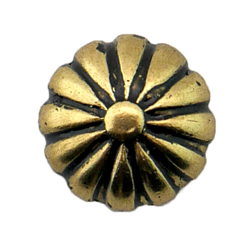 Decorative Nail Bronze Lacquer Rolled Daisy 1/2 -Diameter 7/16" # 683 1/2"