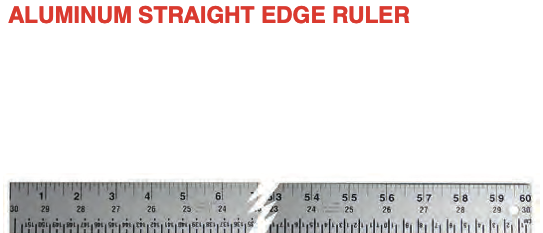 Aluminum Straight Edge Ruler 36" # 802-36