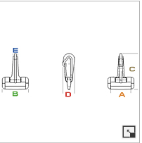 Snap Hook Standard 25 mm # SH 309-25